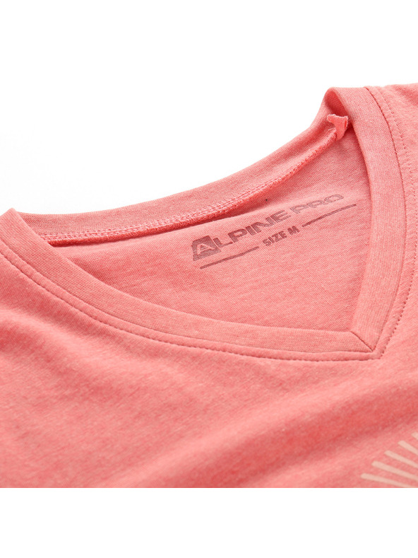 ALPINE PRO Dámske tričko z nemačkavého materiálu ALPINE PRO NOGERA apricot blush varianta pb