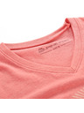 ALPINE PRO Dámske tričko z nemačkavého materiálu ALPINE PRO NOGERA apricot blush varianta pb