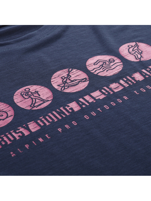 ALPINE PRO Dámske funkčné tričko s antibakteriálnou úpravou ALPINE PRO LYORA moonlit ocean varianta pa