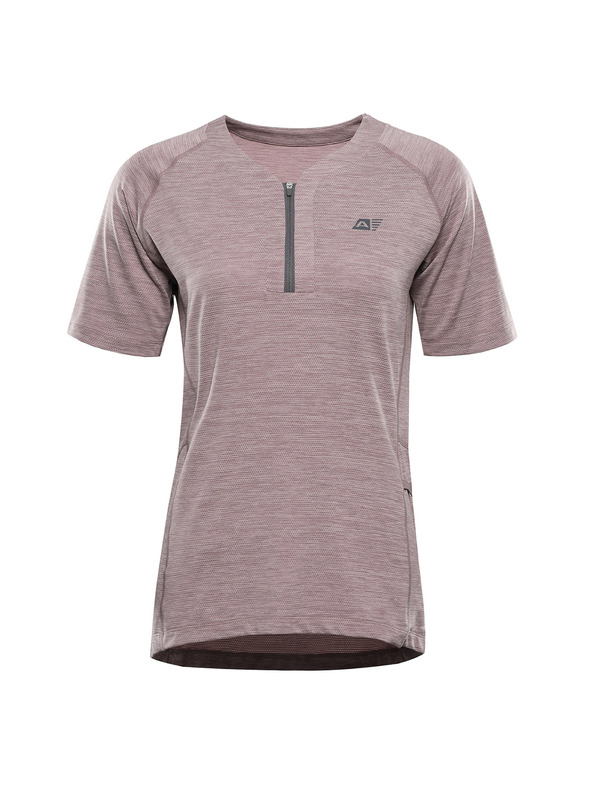 ALPINE PRO Dámske rýchlo schnutúce cyklistické tričko ALPINE PRO GERETA 3 pale mauve
