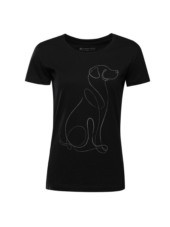 ALPINE PRO Dámske tričko z organickej bavlny ALPINE PRO TERMESA 3 black varianta pe