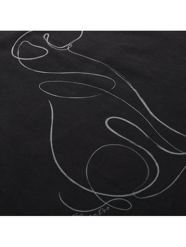 ALPINE PRO Dámske tričko z organickej bavlny ALPINE PRO TERMESA 3 black varianta pe