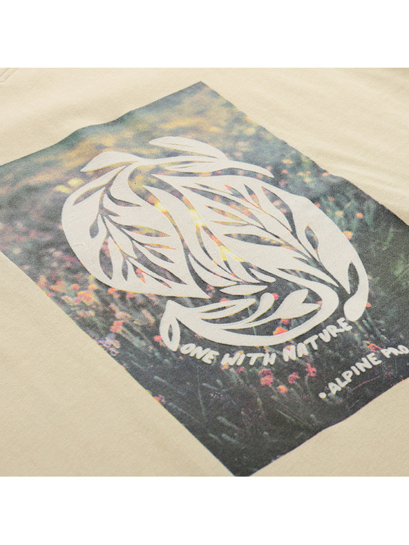 ALPINE PRO Dámske bavlnené tričko ALPINE PRO DORENA wood ash variant pc