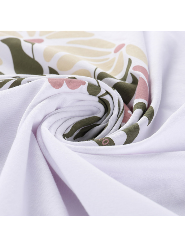 ALPINE PRO Dámske bavlnené tričko ALPINE PRO DORGA white varianta pa