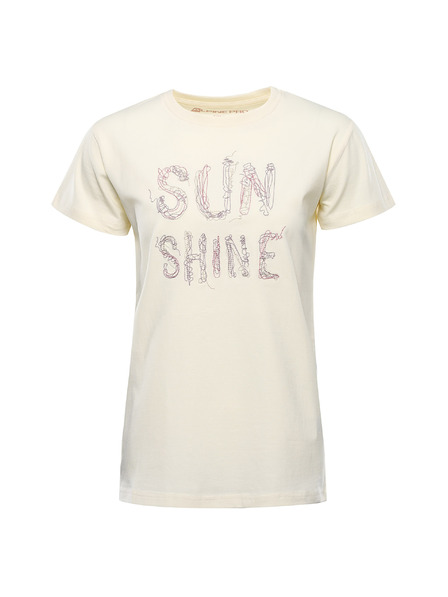 ALPINE PRO Dámske bavlnené tričko ALPINE PRO DORGA cream varianta pb