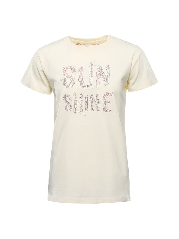 ALPINE PRO Dámske bavlnené tričko ALPINE PRO DORGA cream varianta pb