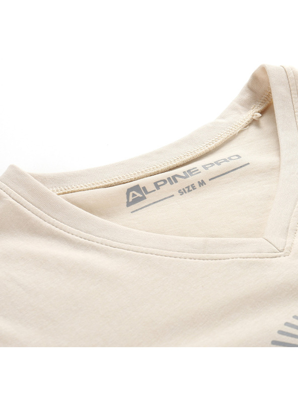 ALPINE PRO Dámske tričko z nemačkavého materiálu ALPINE PRO NOGERA wood ash varianta pb
