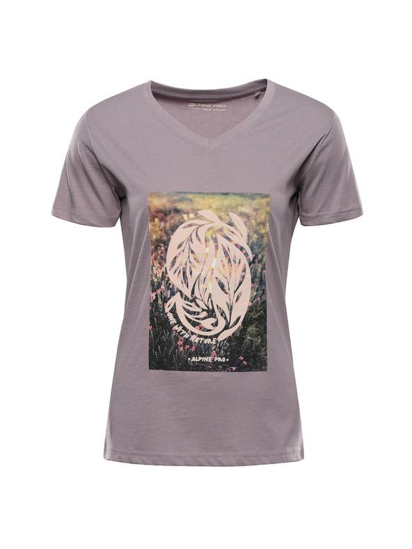 ALPINE PRO Dámske bavlnené tričko ALPINE PRO DORENA quail variant pc