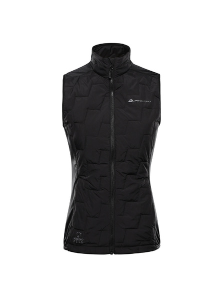 ALPINE PRO Dámska vesta s merino výplňou ALPINE PRO NERCA black