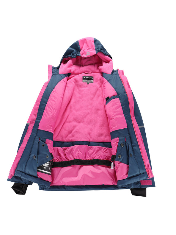 ALPINE PRO Detská lyžiarska bunda s membránou ptx snow ALPINE PRO DEARO 2 fuchsia fedora