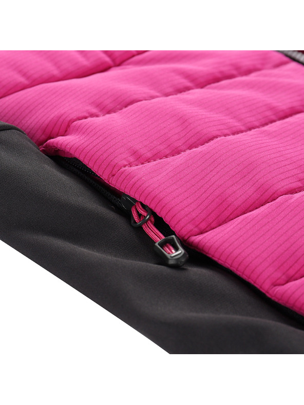 ALPINE PRO Detská bunda s merino výplňou ALPINE PRO GERLO fuchsia red