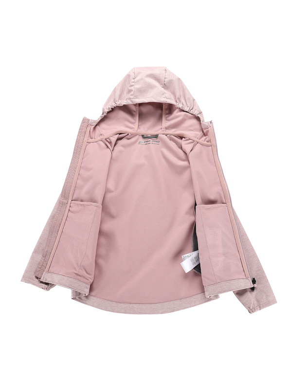 ALPINE PRO Detská softshellová bunda s membránou ALPINE PRO SPERTO 2 pale mauve