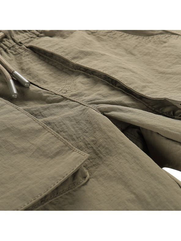 ALPINE PRO Detské voľnočasové nohavice do gumy ALPINE PRO NOVERO stone gray