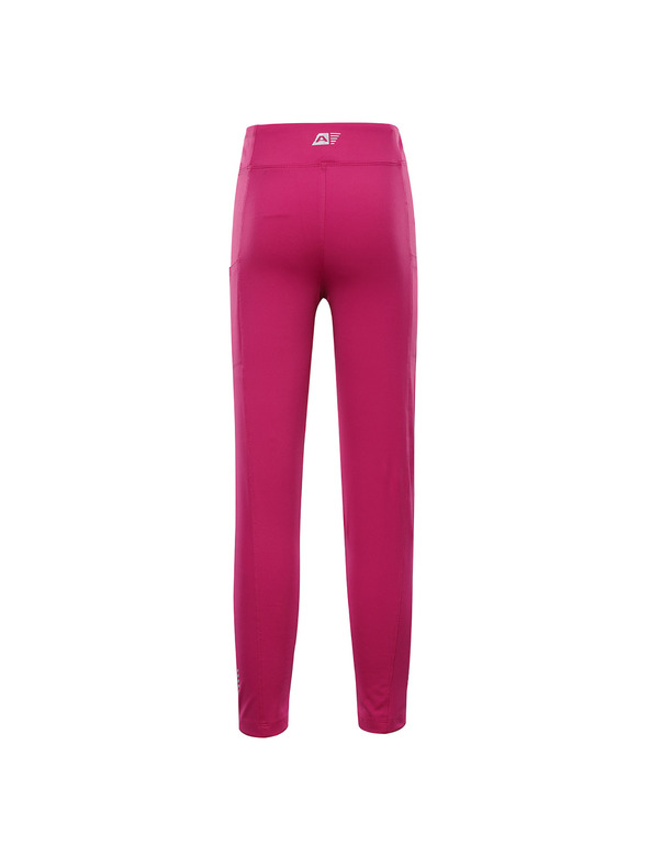 ALPINE PRO Detské rýchlo schnutúce legíny ALPINE PRO MARDO 2 fuchsia red