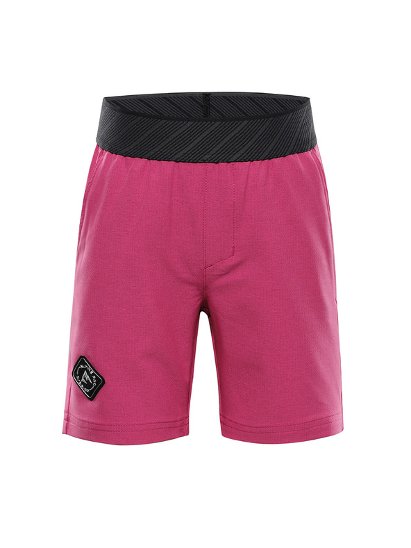 ALPINE PRO Detské rýchloschnúce šortky s cool dry ALPINE PRO ZAMBO 3 fuchsia red
