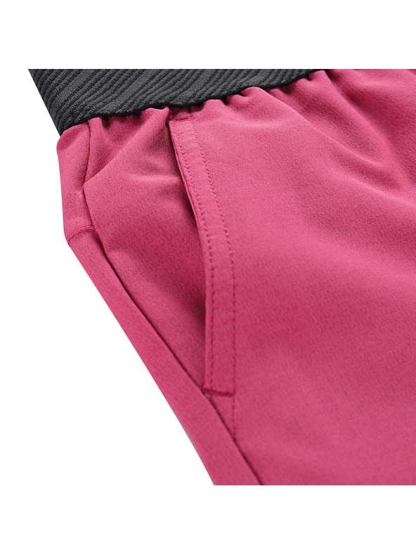 ALPINE PRO Detské rýchloschnúce šortky s cool dry ALPINE PRO ZAMBO 3 fuchsia red