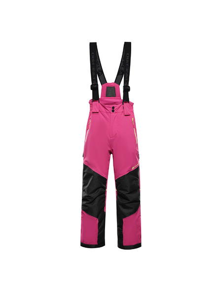 ALPINE PRO Detské lyžiarske nohavice s membránou ptx snow ALPINE PRO WERADO 2 fuchsia fedora