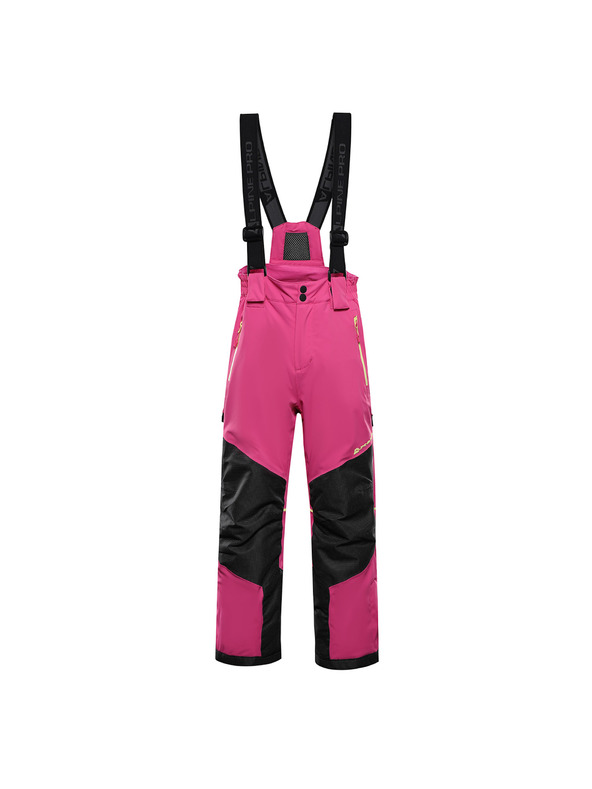 ALPINE PRO Detské lyžiarske nohavice s membránou ptx snow ALPINE PRO WERADO 2 fuchsia fedora