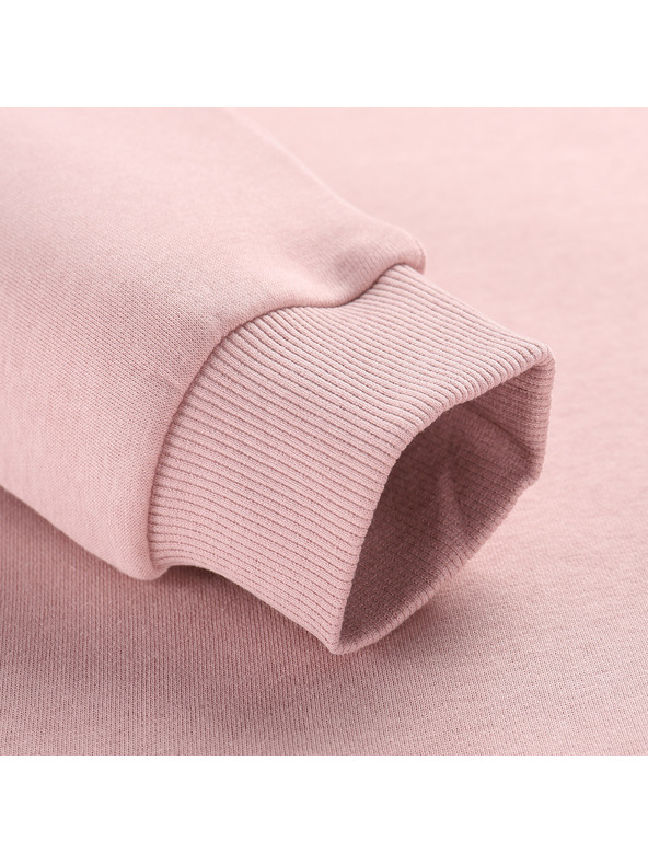 ALPINE PRO Detská bavlnená mikina ALPINE PRO NEGGO pale mauve