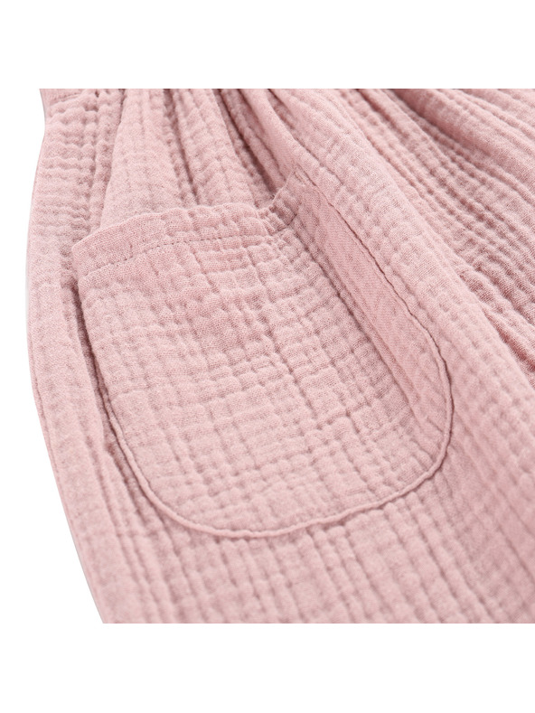 ALPINE PRO Detské bavlnené šaty ALPINE PRO ILERO pale mauve