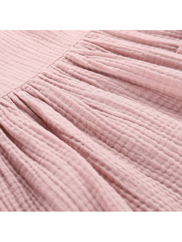 ALPINE PRO Detské bavlnené šaty ALPINE PRO ILERO pale mauve