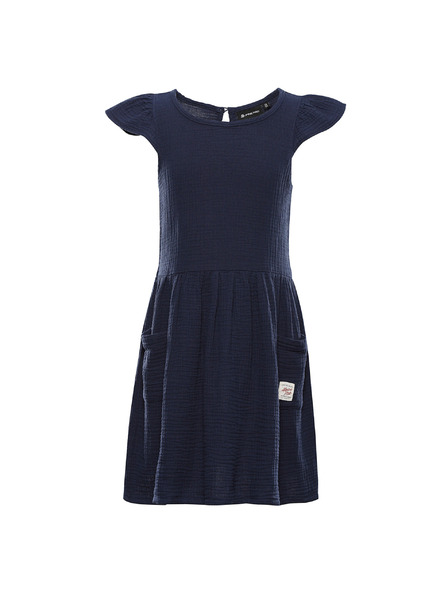 ALPINE PRO Detské bavlnené šaty ALPINE PRO ILERO moonlit ocean
