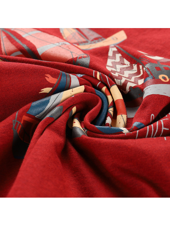 ALPINE PRO Detské tričko z nemačkavého materiálu ALPINE PRO BIGERO 2 cardinal varianta pb