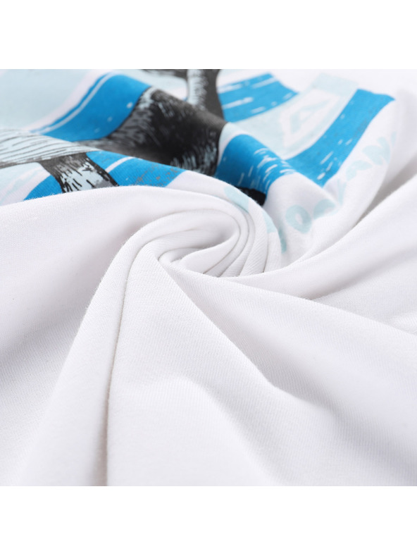 ALPINE PRO Detské tričko z organickej bavlny ALPINE PRO TERMESO 2 white varianta pc