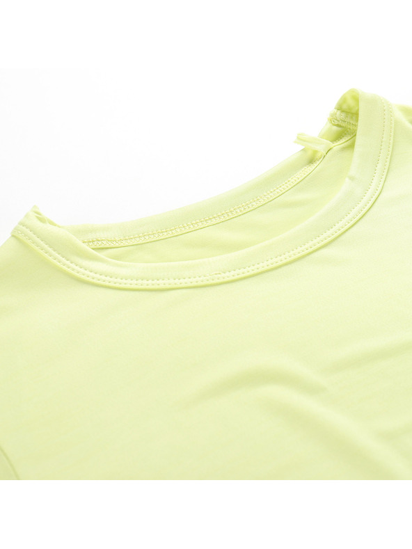 ALPINE PRO Detské rýchloscehnúce tričko ALPINE PRO BASIKO luminary green