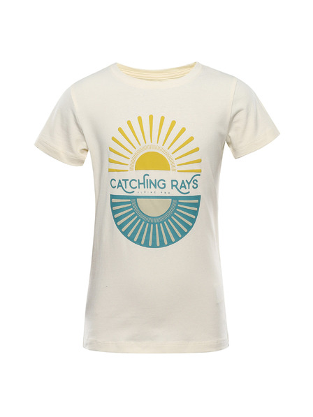 ALPINE PRO Detské bavlnené tričko ALPINE PRO DORGO cream varianta pb