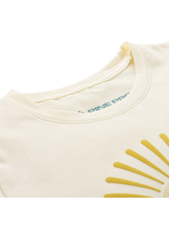 ALPINE PRO Detské bavlnené tričko ALPINE PRO DORGO cream varianta pb