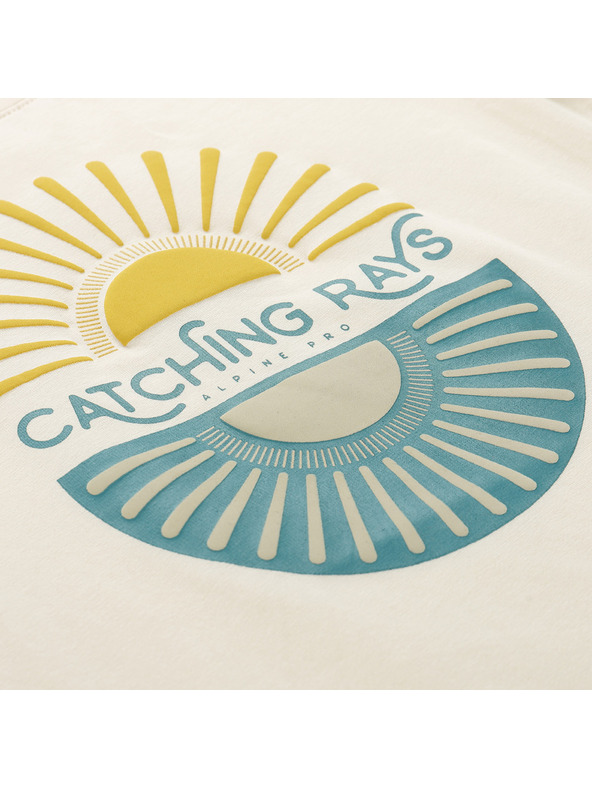 ALPINE PRO Detské bavlnené tričko ALPINE PRO DORGO cream varianta pb