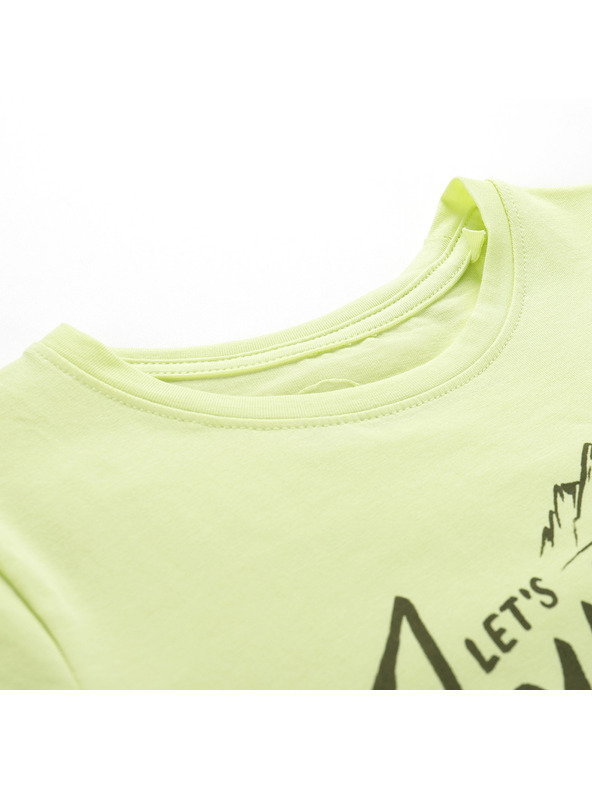 ALPINE PRO Detské bavlnené tričko ALPINE PRO DORGO luminary green varianta pf