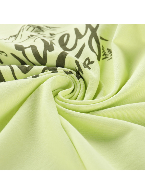 ALPINE PRO Detské bavlnené tričko ALPINE PRO DORGO luminary green varianta pf