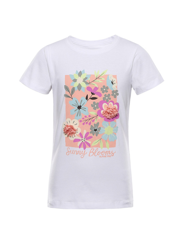 ALPINE PRO Detské bavlnené tričko ALPINE PRO DORGO white varianta pc