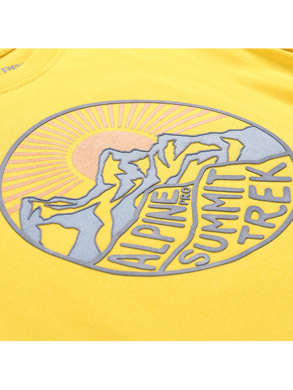 ALPINE PRO Detské rýchloschnúce tričko ALPINE PRO REJO 2 lemon curry varianta pb