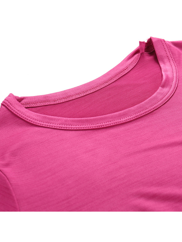 ALPINE PRO Detské rýchloscehnúce tričko ALPINE PRO BASIKO fuchsia red