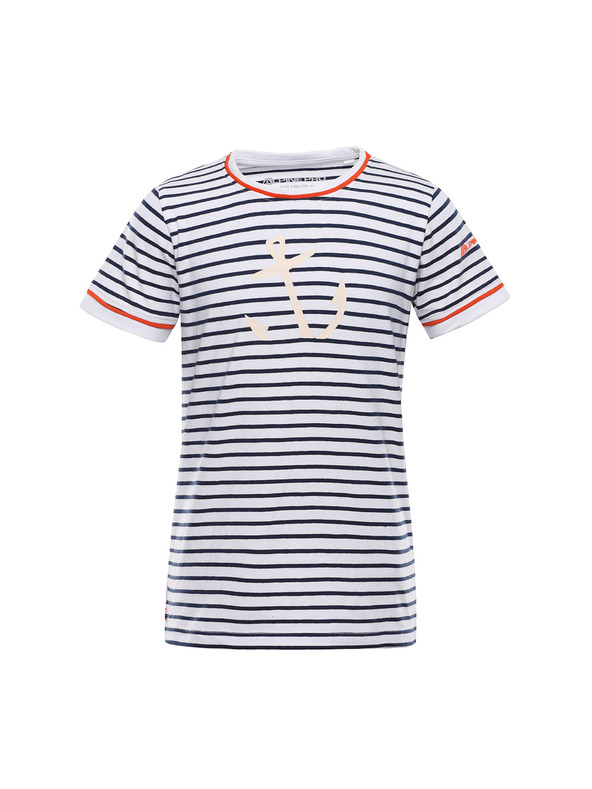 ALPINE PRO Detské bavlnené tričko s meniacim sa potlačou ALPINE PRO NAMORO moonlit ocean