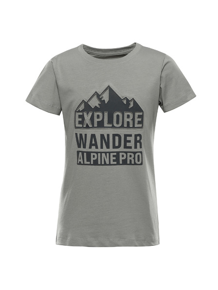ALPINE PRO Detské bavlnené tričko ALPINE PRO DORGO shadow varianta pg