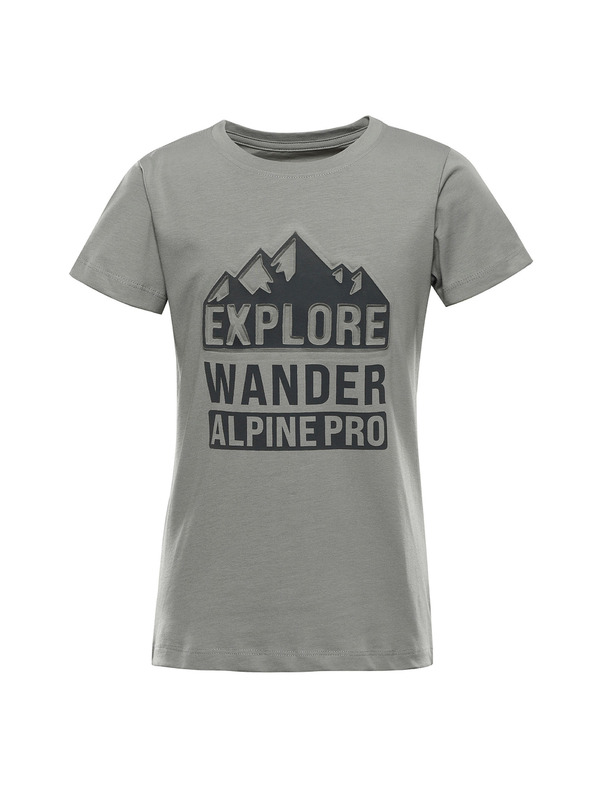 ALPINE PRO Detské bavlnené tričko ALPINE PRO DORGO shadow varianta pg