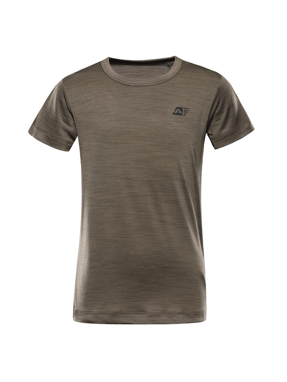 ALPINE PRO Detské rýchloscehnúce tričko ALPINE PRO BASIKO stone gray