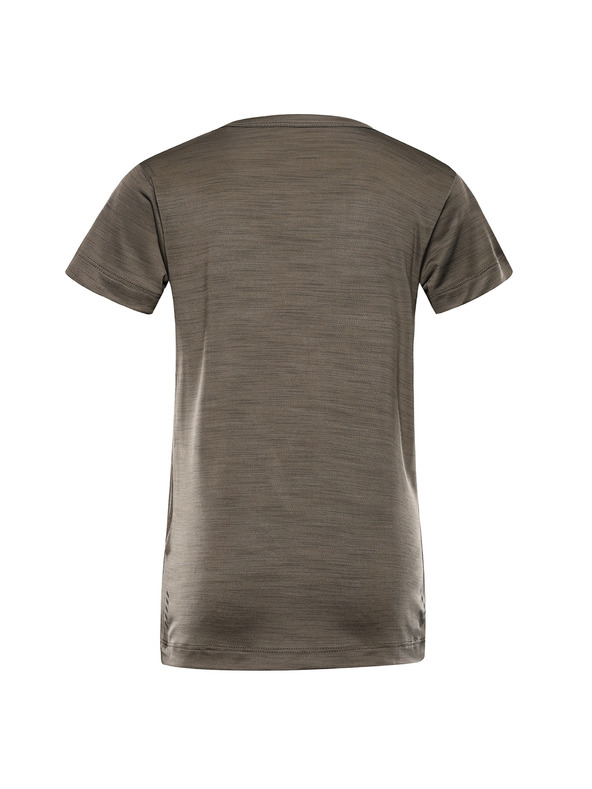 ALPINE PRO Detské rýchloscehnúce tričko ALPINE PRO BASIKO stone gray