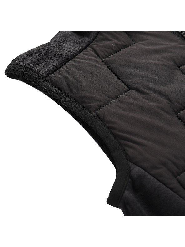 ALPINE PRO Detská vesta s merino výplňou ALPINE PRO NERCO black