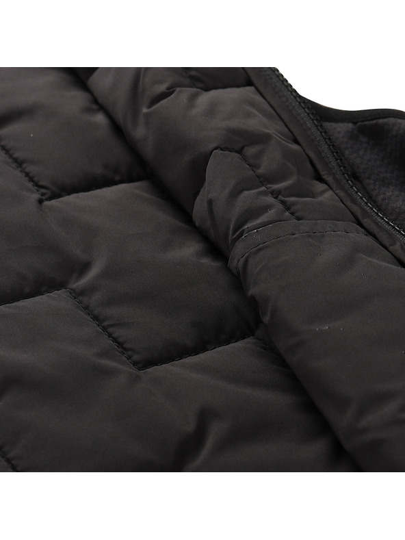 ALPINE PRO Detská vesta s merino výplňou ALPINE PRO NERCO black