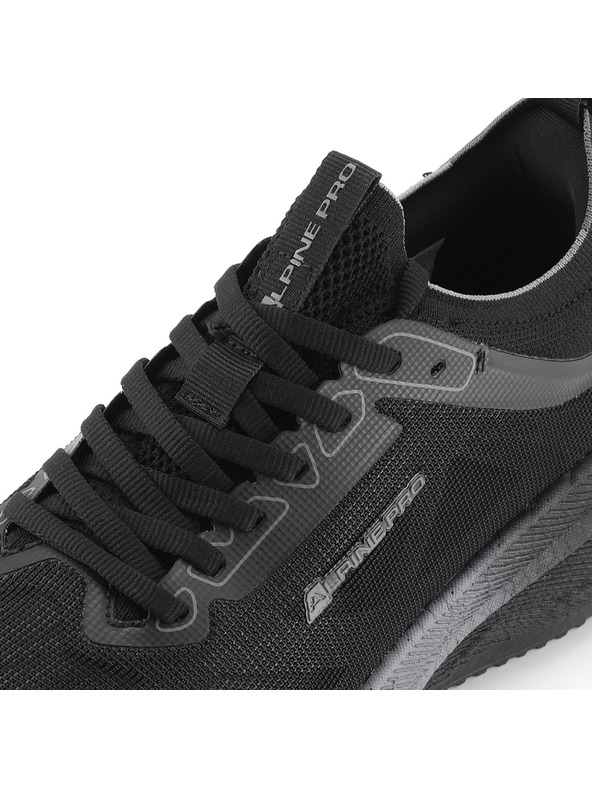 ALPINE PRO Pánska bežecká obuv s podrážkou carbon plate ALPINE PRO NEGAD black