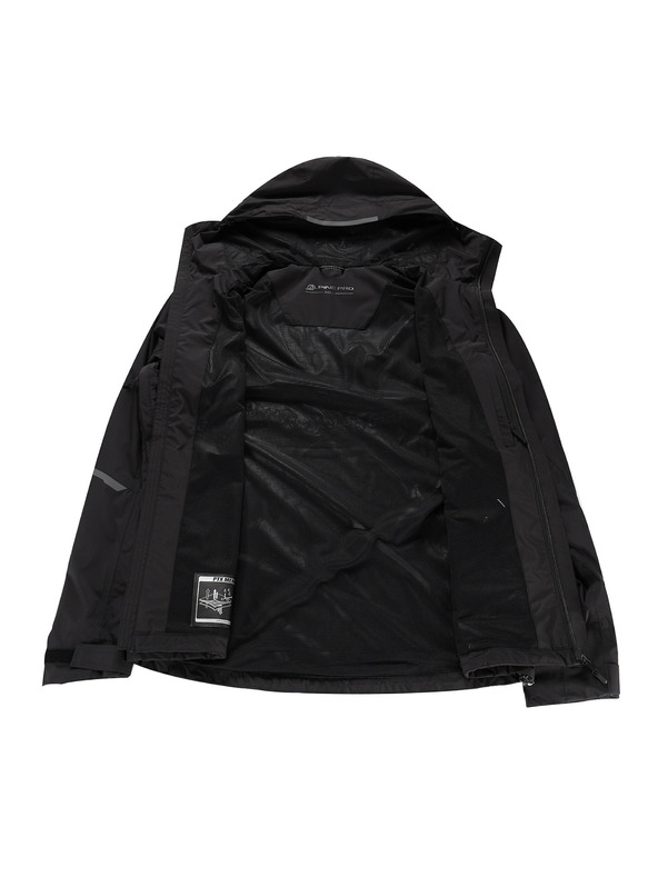ALPINE PRO Pánska nepremokavá bunda s ptx membránou ALPINE PRO NOREM 2 black