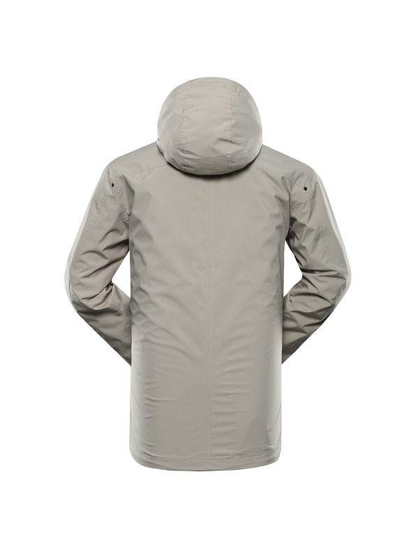 ALPINE PRO Pánska bunda s membránou ptx ALPINE PRO REMON abbey stone