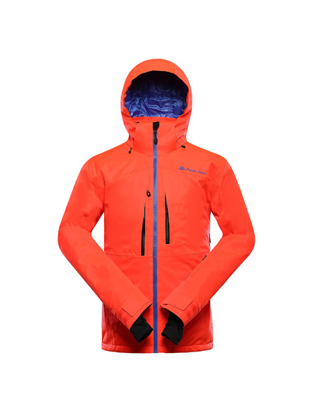 ALPINE PRO Pánska lyžiarska bunda s membránou ptx snow ALPINE PRO REAS 2 neon red