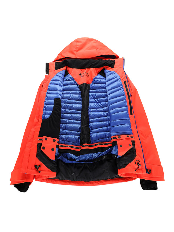 ALPINE PRO Pánska lyžiarska bunda s membránou ptx snow ALPINE PRO REAS 2 neon red