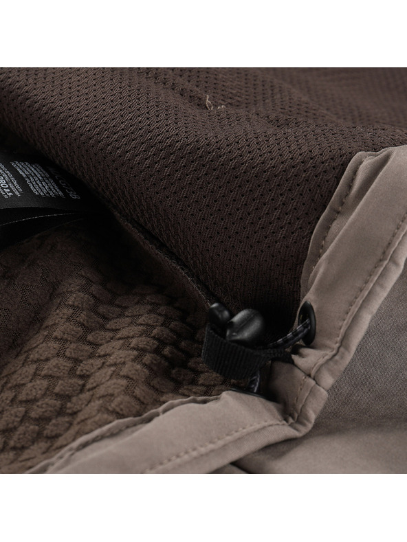 ALPINE PRO Pánska softshellová bunda s membránou ALPINE PRO HOOR 2 driftwood